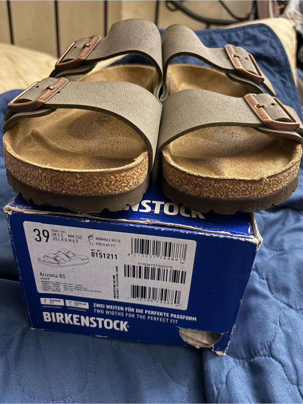 Birkenstock Arizona color stone size 39